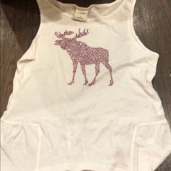 Bundle of 2 Abercrombie S tank tops pink & white - Picture 4 of 4